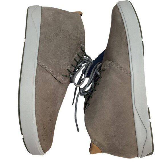 Olukai Nana Hele M Fog/Fog Leather Boots Mens 12 Water Resistant Sheepskin Lined - Picture 4 of 14